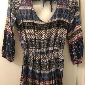 Tribal Print A-Line Summer Dress